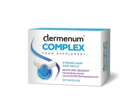 Dermena Complex, Zdrowe włosy skóra i paznokcie, Suplement diety, 60 kaps. Dermena