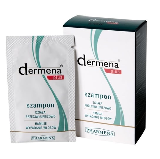 Dermena, Plus, szampon przeciwłupieżowy hamujący wypadanie włosów, 7x7 ml Dermena