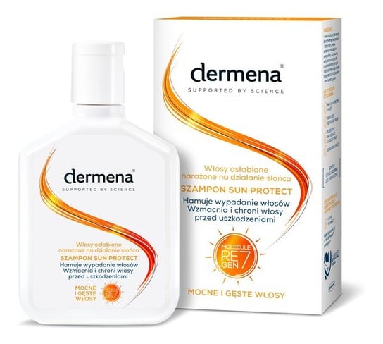 Dermena Sun Protect Szampon do włosów osłabionych narażonych na działanie słońca 200ml Dermena