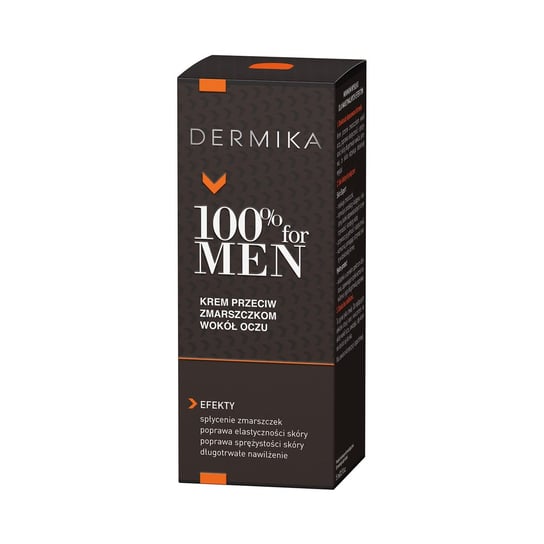 Dermika 100% For Men, Krem pod oczy, 15ml Dermika