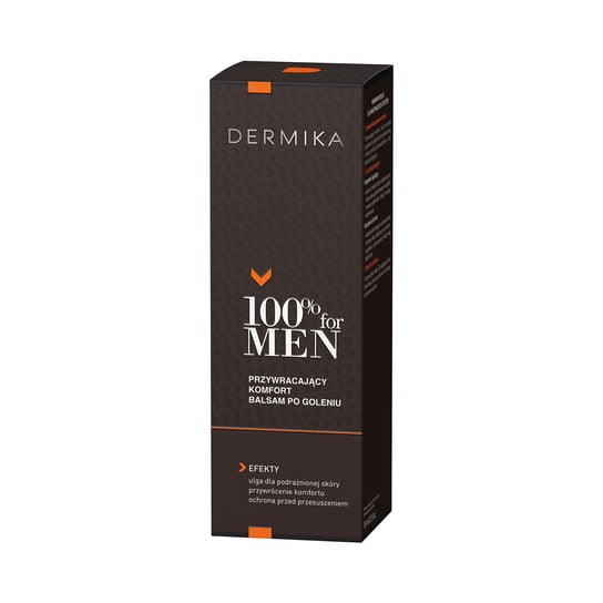 Dermika, 100% for Men, przywracający komfort balsam po goleniu, 100 ml Dermika