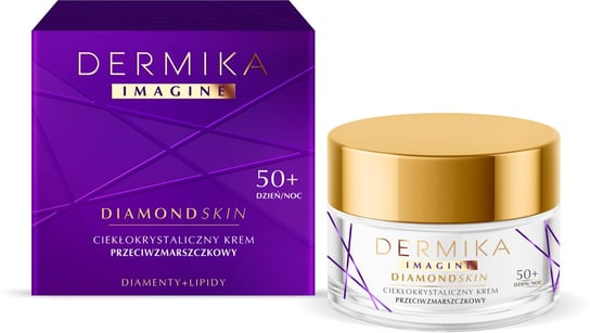 Dermika Imagine Diamond Skin, ciekłokrystaliczny krem przeciwzmarszczkowy na dzień i na noc 50+, 50 ml Dermika