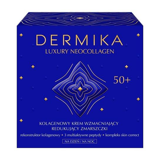 Dermika Luxury Neocollagen, Kolagenowy Krem Wzmacniający 50+ Na Dzień I Na Noc, 50 ml Dermika
