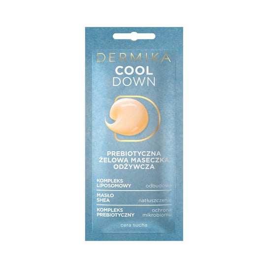 Dermika, Maseczki Piękności Cool Down probiotyczna żelowa maseczka odżywcza do cery suchej 10ml Dermika