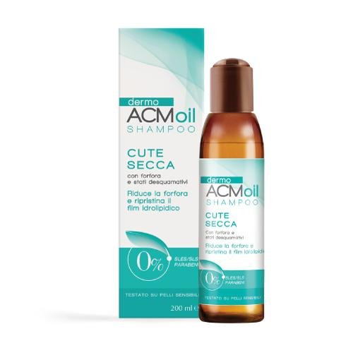 DermoACM Oil Cute Secca Szampon Do Suchej Skóry Głowy i Włosów 200 ml DermoACM