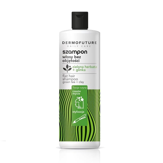 DermoFuture Daily care szampon do włosów bez objętości zielona herbata & glinka 380ml DermoFuture