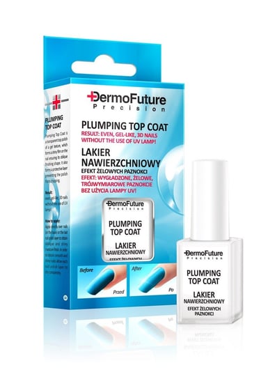 Dermofuture Precision, lakier nawierzchniowy efekt żelowych paznokci, 9 ml Dermofuture Precision