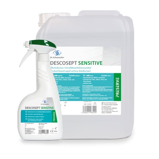 Descosept Sensitive, Dr. Schumacher - gotowy do użycia, alkoholowy preparat do szybkiej dezynfekcji małych powierzchni 5 L inna