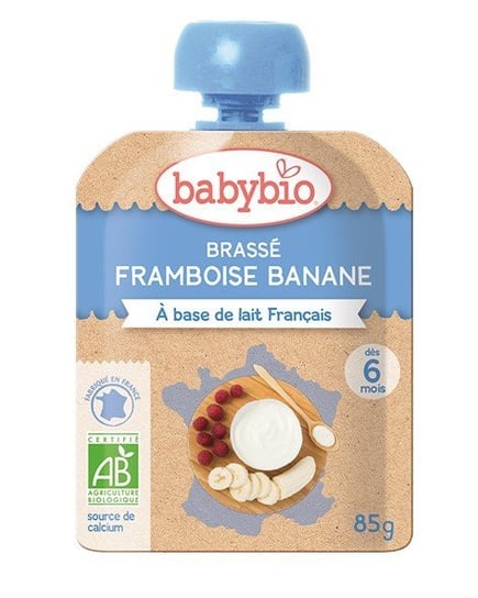 Deser jogurtowy malinowo-bananowy od 6 miesiąca BIO 85 g BABYBIO