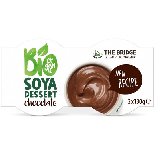 DESER SOJOWY O SMAKU CZEKOLADOWYM BEZGLUTENOWY BIO (2 x 130 g) 260 g - THE BRIDGE THE BRIDGE