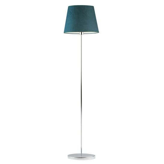 Designerska lampa podłogowa w stylu glamour VASTO VELUR, zieleń butelkowa LYSNE