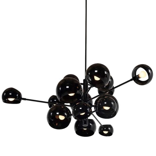 Designerska LAMPA wisząca KKST-5335-15 metalowa OPRAWA zwis kule balls czarne KKS