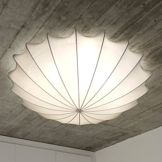 Designerski plafon abażurowy Form 9672 biała lampa nad łóżko Nowodvorski