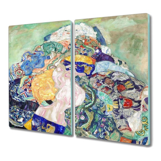 Deska 2x30x52 cm Gustav Klimt nowoczesna z grafiką, Coloray Coloray