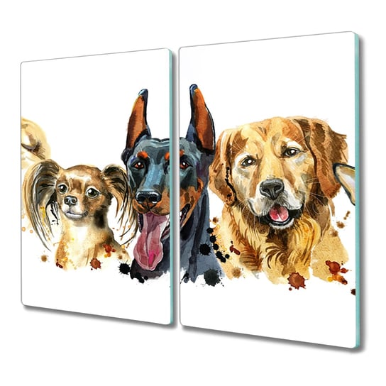 Deska 2x30x52 Zwierzęta psy do krojenia kuchenna, Coloray Coloray