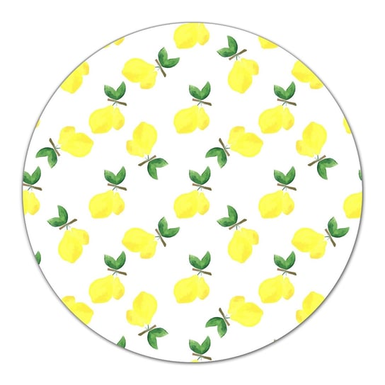 Deska dekor Cytryna akwarela żółte żywe owoce fi40, Coloray Coloray