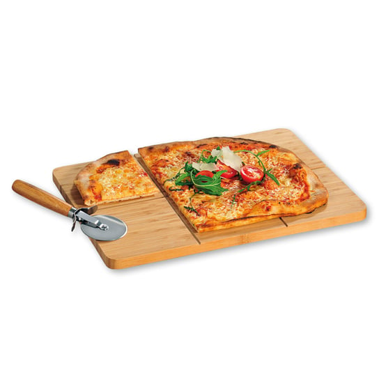 Deska do krojenia pizzy, prostokątna z nożem, 40 x 30 cm Kesper