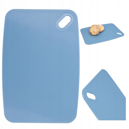 Deska do krojenia plastikowa kuchenna gruba solidna duża niebieska 35x24 cm Nice Stuff