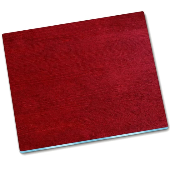 Deska do krojenia szklana Czerwony Drewno - 60x52 cm Tulup