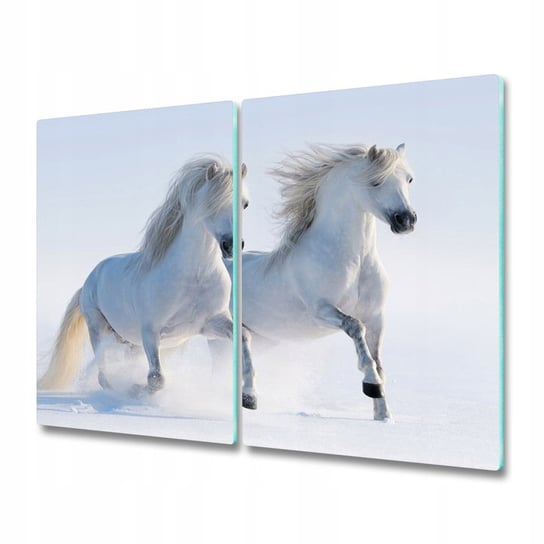 Deska do krojenia szklana Konie w śniegu 2x30x52 Inna marka