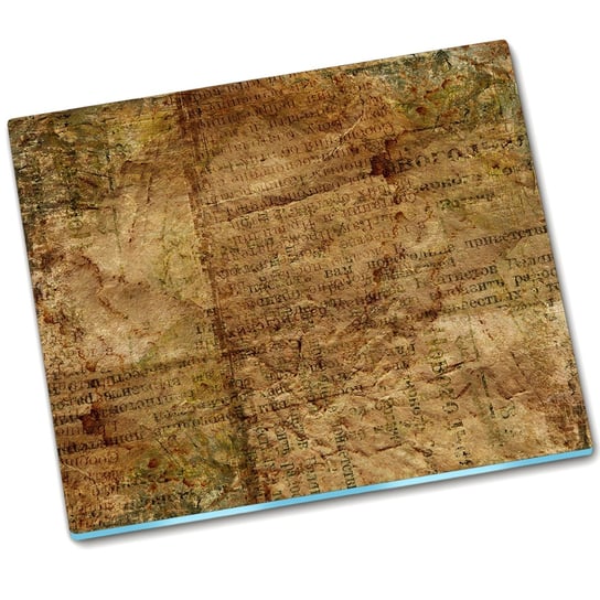 Deska do krojenia szklana Papier Vintage - 60x52 cm Tulup