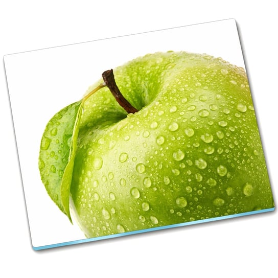 Deska do krojenia szklana Zielone jabłko - 60x52 cm Tulup
