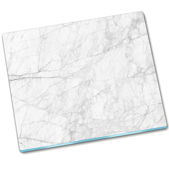 Deska do krojenia szkło Biały marmur - 60x52 cm Tulup