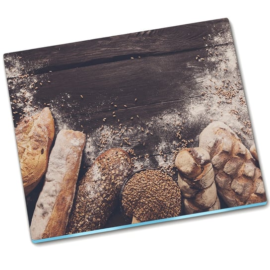 Deska do krojenia szkło Chleb Mąka - 60x52 cm Tulup