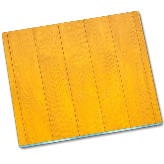 Deska do krojenia szkło Drewno Żółty - 60x52 cm Tulup