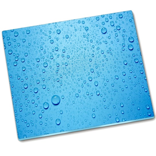 Deska do krojenia szkło Krople wody - 60x52 cm Tulup