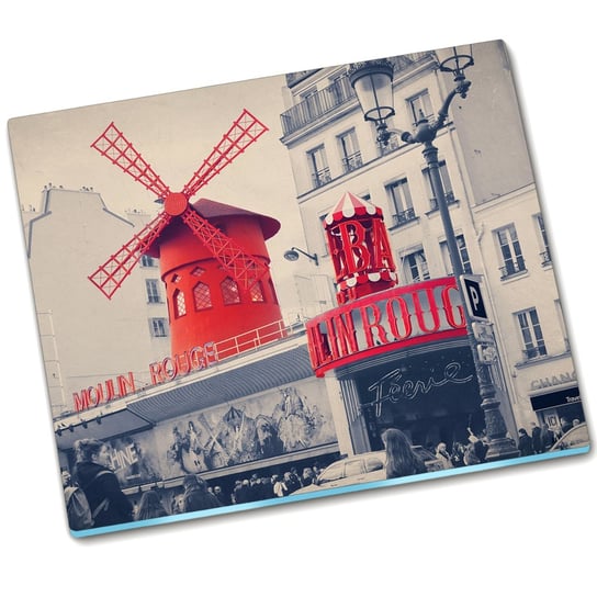 Deska do krojenia szkło Moulin Rouge - 60x52 cm Tulup