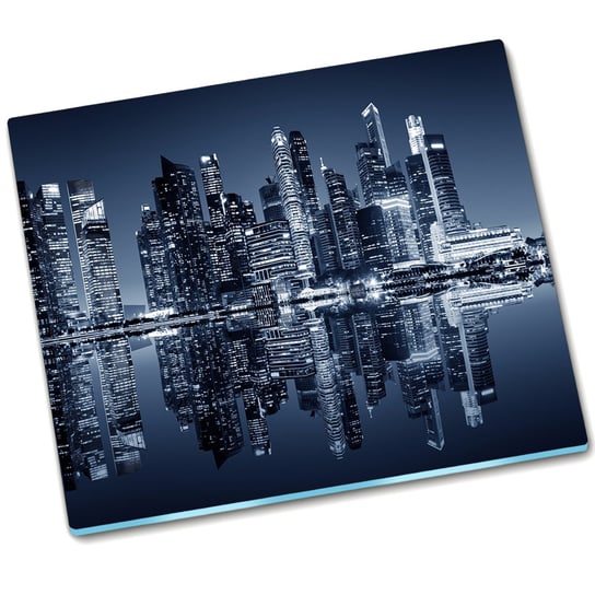 Deska do krojenia szkło Singapur Skyline - 60x52 cm Tulup