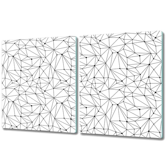 Deska Do Krojenia ze Szkła Hartowanego - 2x 40x52 cm - Linie i kropki 3D Coloray