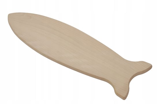 Deska drewniana BUKOWA duża 65 cm do krojenia serwowania RYBA PEEWIT