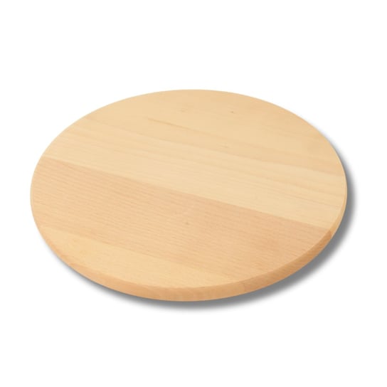 Deska drewniana bukowa okrągła 30 cm - praktyczność i elegancja w jednym produkcie. Woodcarver