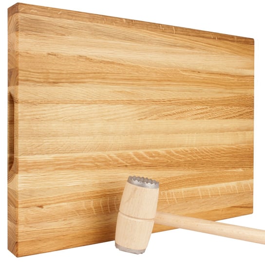 Deska drewniana dębowa blok 50x35x4 - solidność i elegancja w jednym Woodcarver