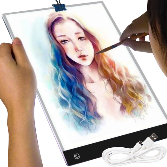 Led Graph Tablet Deska Kreślarska Tablet Graficzny LED Tablica do Rysowania Podświetlana ...