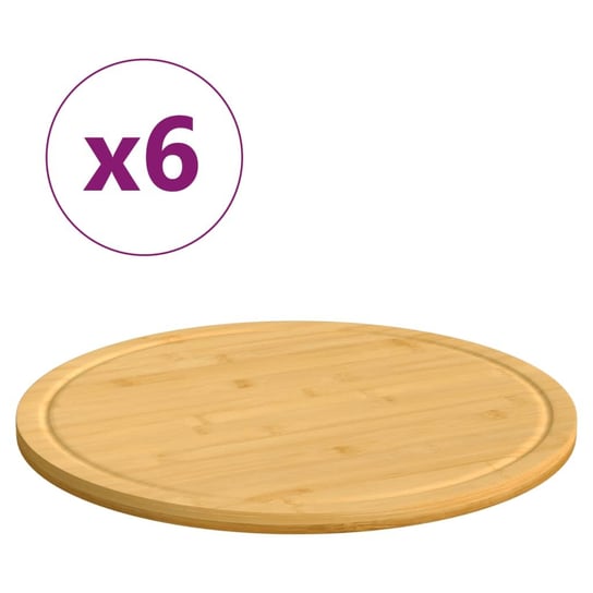 Deska kuchenna bambusowa 40x1,5 cm, zestaw 6 szt. Zakito