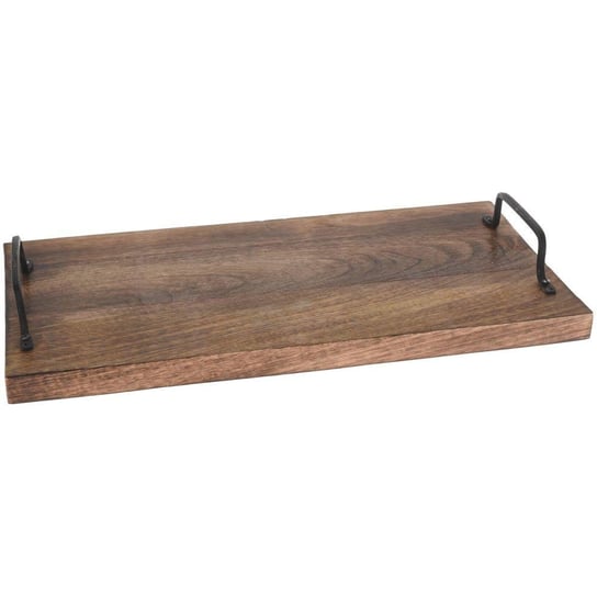 Deska kuchenna drewniana MANGO do krojenia serwowania 40x22 cm taca z uchwytami Vilde