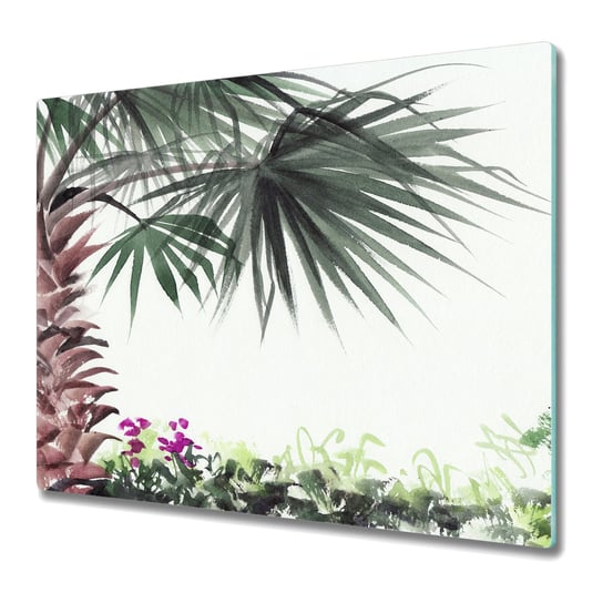 Deska Kuchenna z Printem 60x52 cm - Tropikalne palmy Coloray