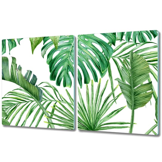 Deska Kuchenna z Wyjątkowym Printem - 2x 40x52 cm - Palma i Monstera Coloray