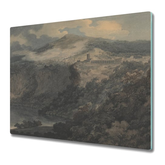 Deska Kuchenna z Wyjątkowym Printem 60x52 cm - Jezioro wśród gór Coloray