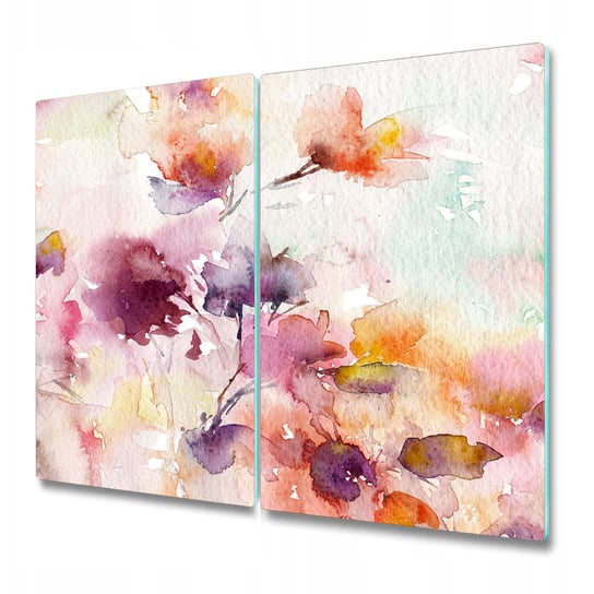 Deska Kuchenna z Wyjątkowym Printem - Obraz pastele kwiaty - 2 sztuki 30x52 cm Coloray