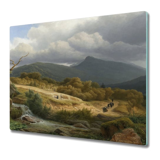 Deska Kuchenna ze Szkła Hartowanego 60x52 cm - Malarstwo obraz krajobraz Coloray