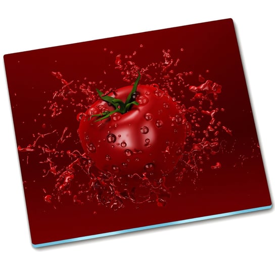 Deska na indukcję szkło Pomidor Sok - 60x52 cm Tulup