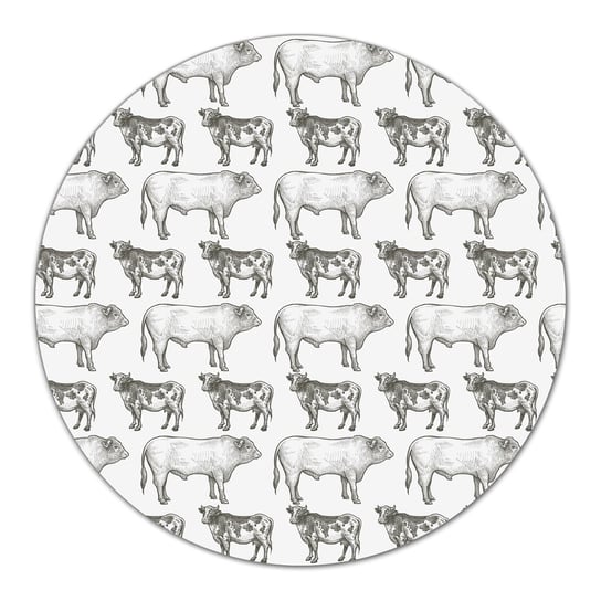 Deska podstawka Wiejskie krowy białe i czarne fi40, Coloray Coloray