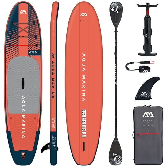 Deska pompowana SUP Aqua Marina Atlas 12'0" BT-23ATP + wiosło 2w1 Dual-Tech Aqua Marina