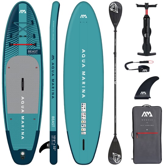 Deska Pompowana SUP Aqua Marina Beast 10'6" BT-23BEP + wiosło 2w1 Dual-Tech Aqua Marina