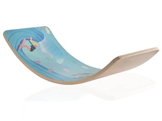 Deska równoważna KidiBoard balansująca do ćwiczeń sensomotorycznych dla dzieci Balance Board Surf KidiBoard