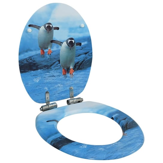 Deska sedesowa MDF z motywem pingwinów, 42,5x35,8 Inna marka